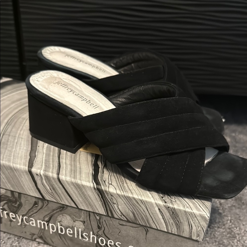 Jeffrey Campbell Black‎ Women's Sandals 6
